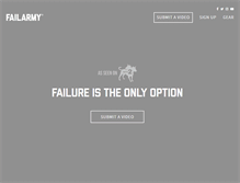 Tablet Screenshot of failarmy.com